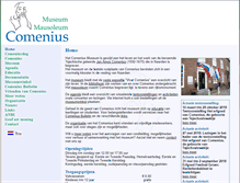 Tablet Screenshot of comeniusmuseum.nl